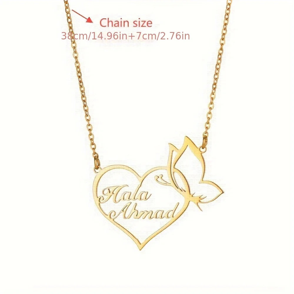 Custom Double Name Personalized Necklace