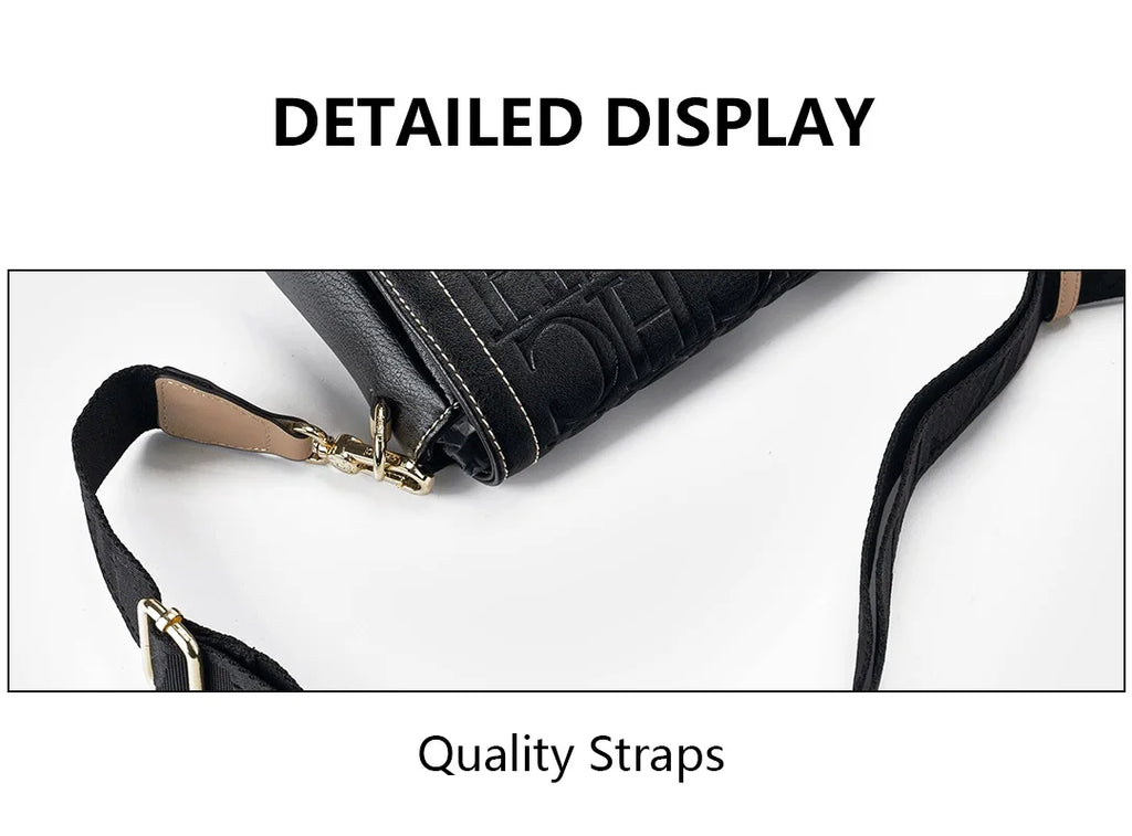 Women’s Letter Print Crossbody Bag