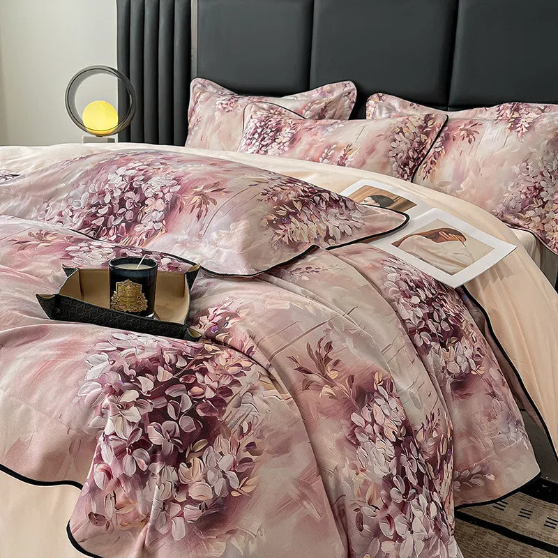 Elegant  Floral Vibrant Bedding Set