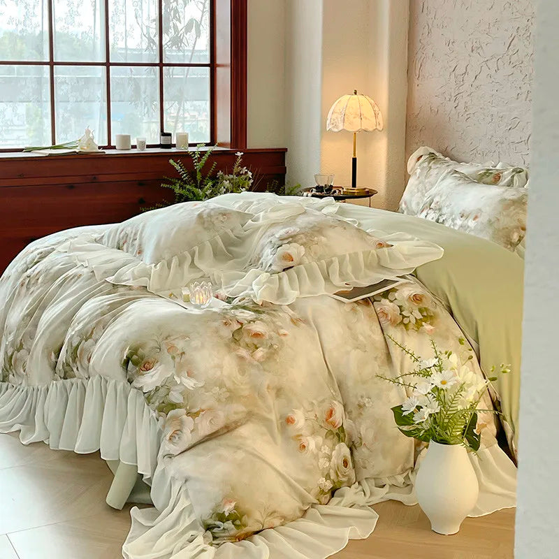 100% Cotton Brushed Hypoallergenic Elegant Bedding Set