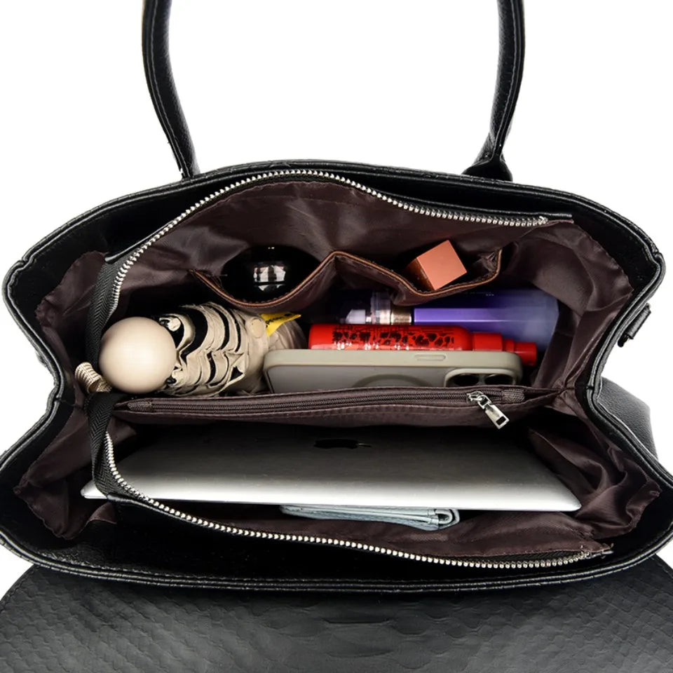 Women’s Oversized Snake Pattern Tote Bag