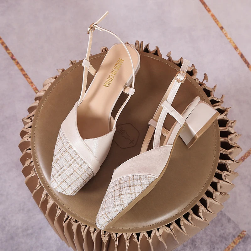 Women’s Buckle Strap Chunky Block Heel Sandals