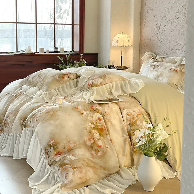 100% Cotton Brushed Hypoallergenic Elegant Bedding Set