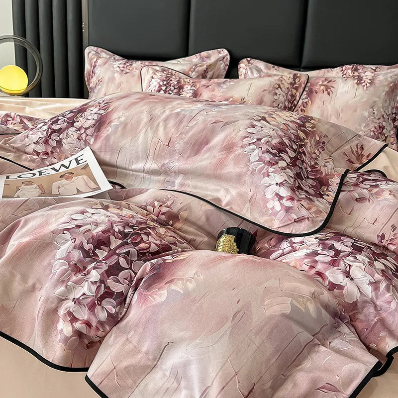 Elegant  Floral Vibrant Bedding Set