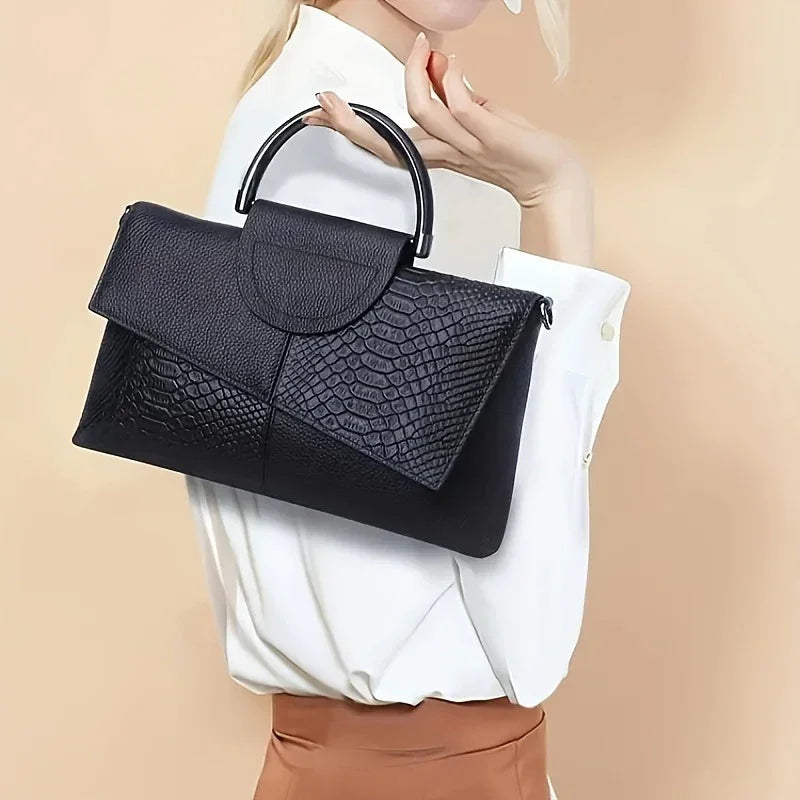 Elegant  PU Synthetic Leather Crossbody Bag