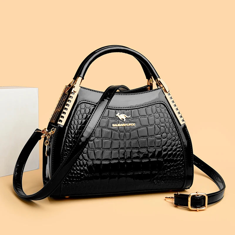 High Quality Three Layers Women's Shoulder Bag