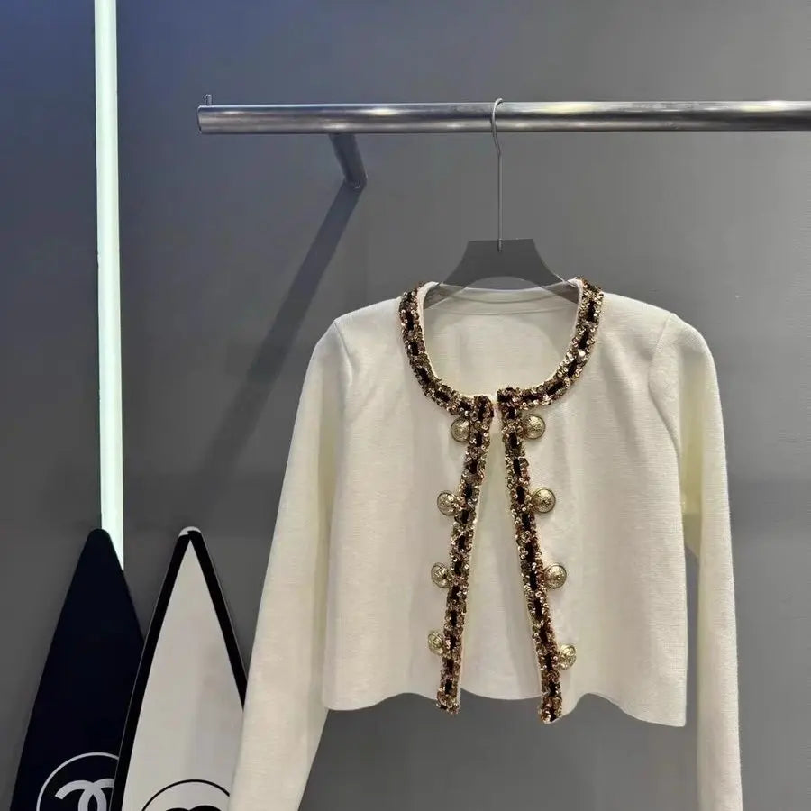 Luxury Sequined Knitted Cardigan