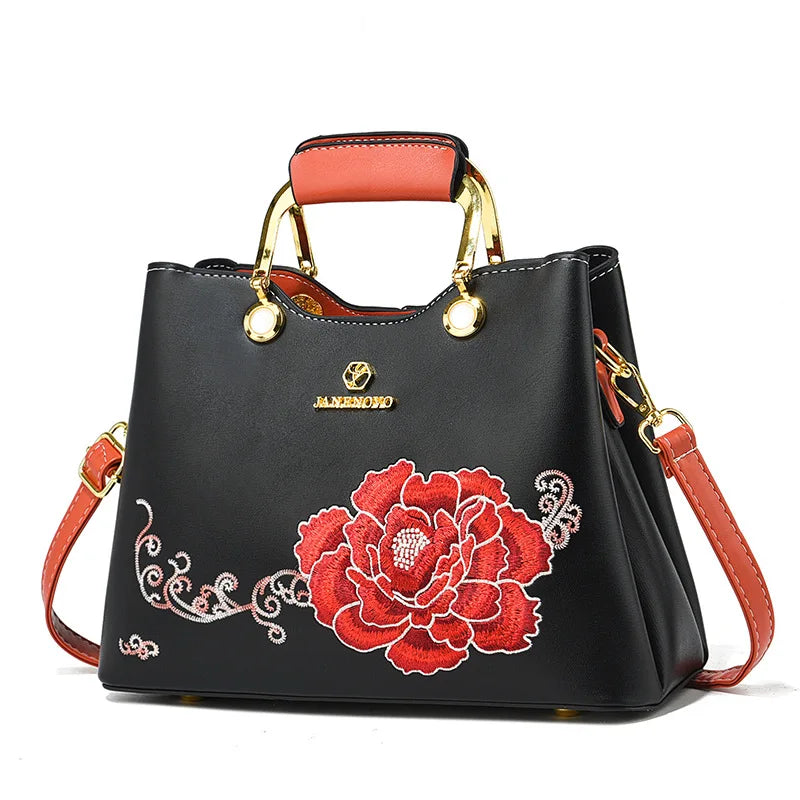 Women’s Embroidered Floral Crossbody Bag