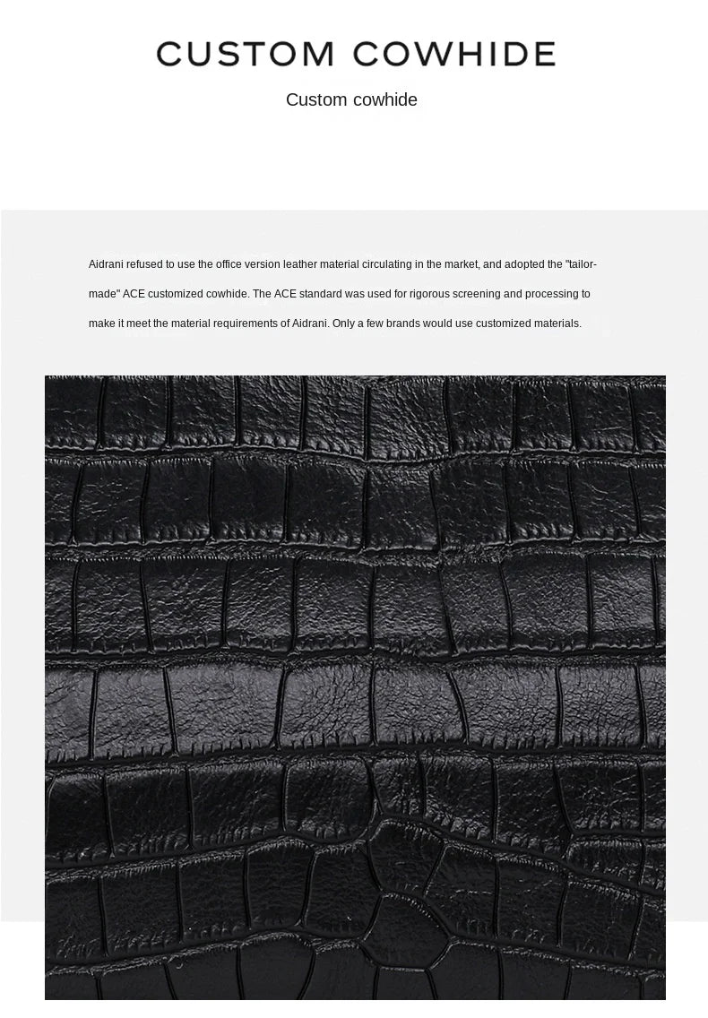 Oversized Crocodile Pattern Leather Tote Shoulder Bag