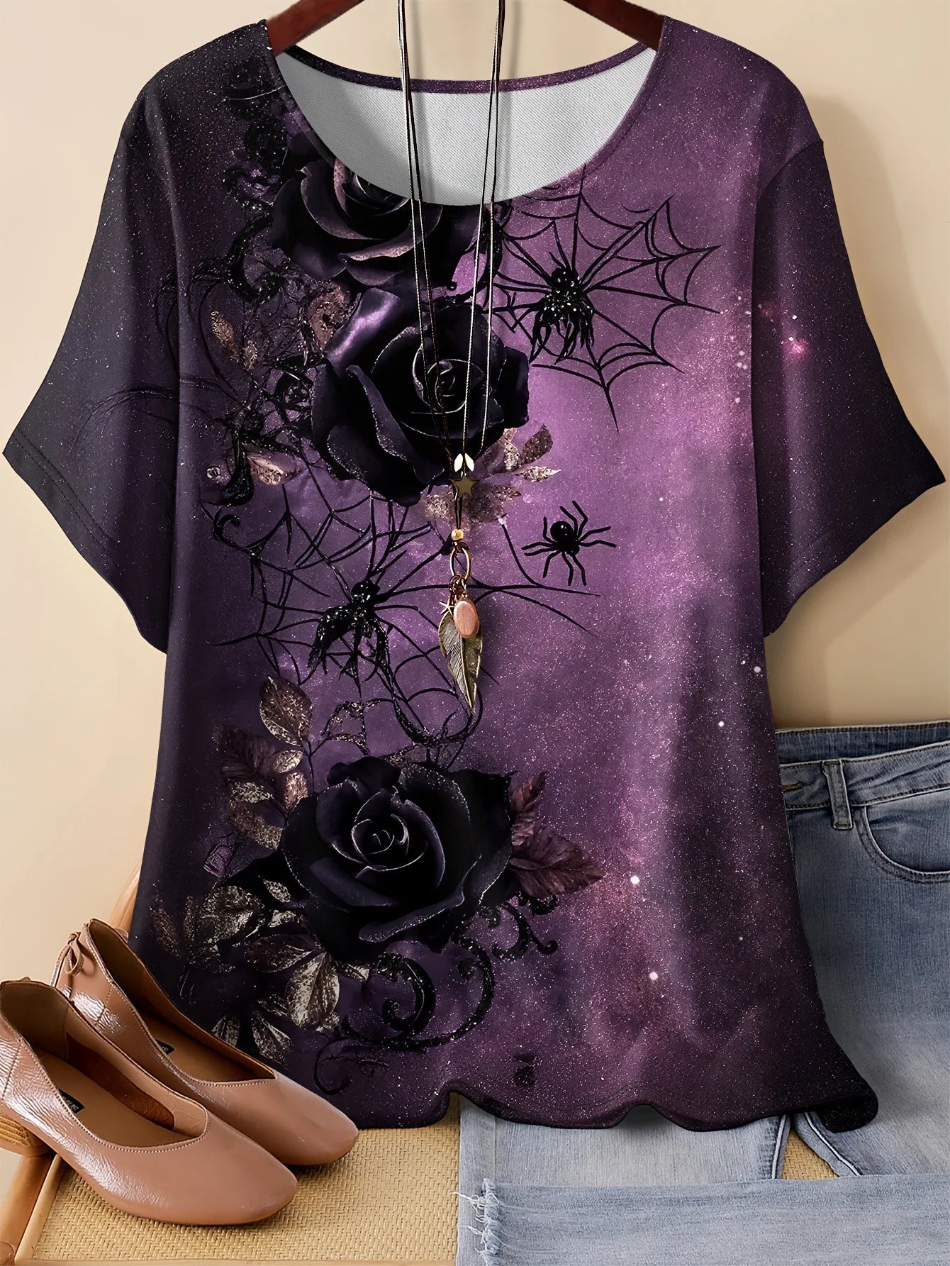 Summer Flower Butterfly T-Shirt