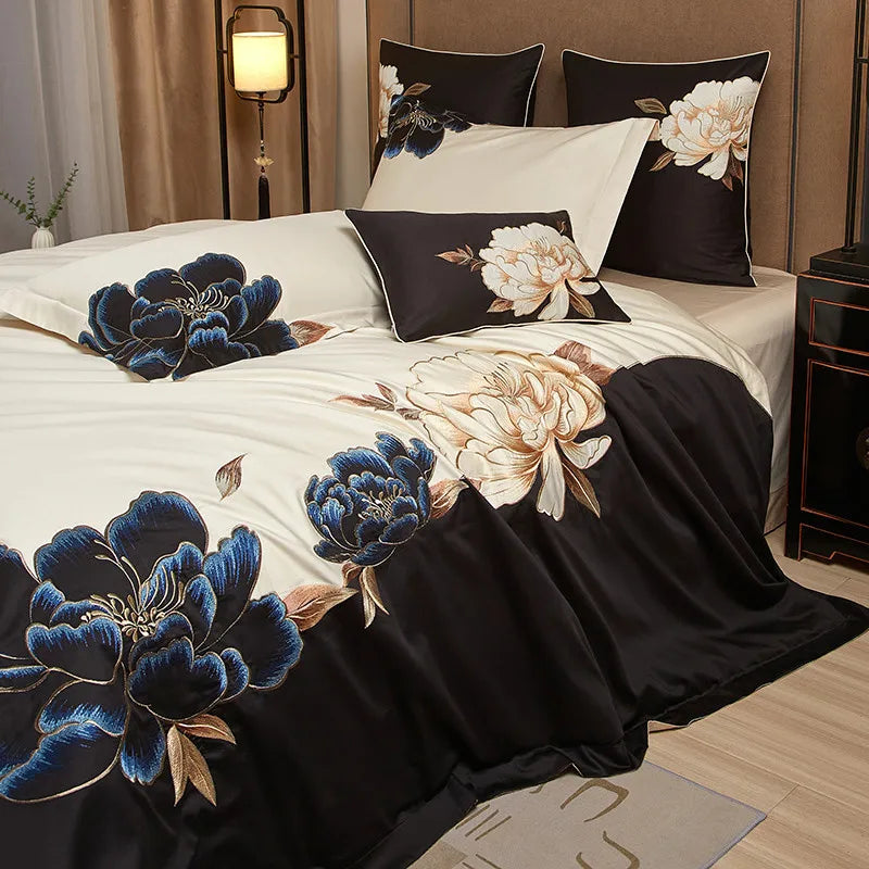 Luxurious Oriental Embroidery 600TC Egyptian Cotton