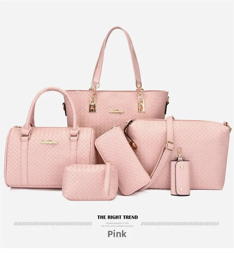 Fashion Urban Large 6-Piece Crossbody Handbag Set