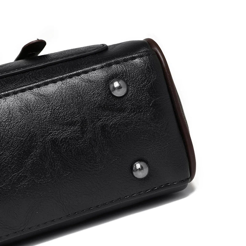 Women's Soft Leather Top-Handle Shoulder Bag
