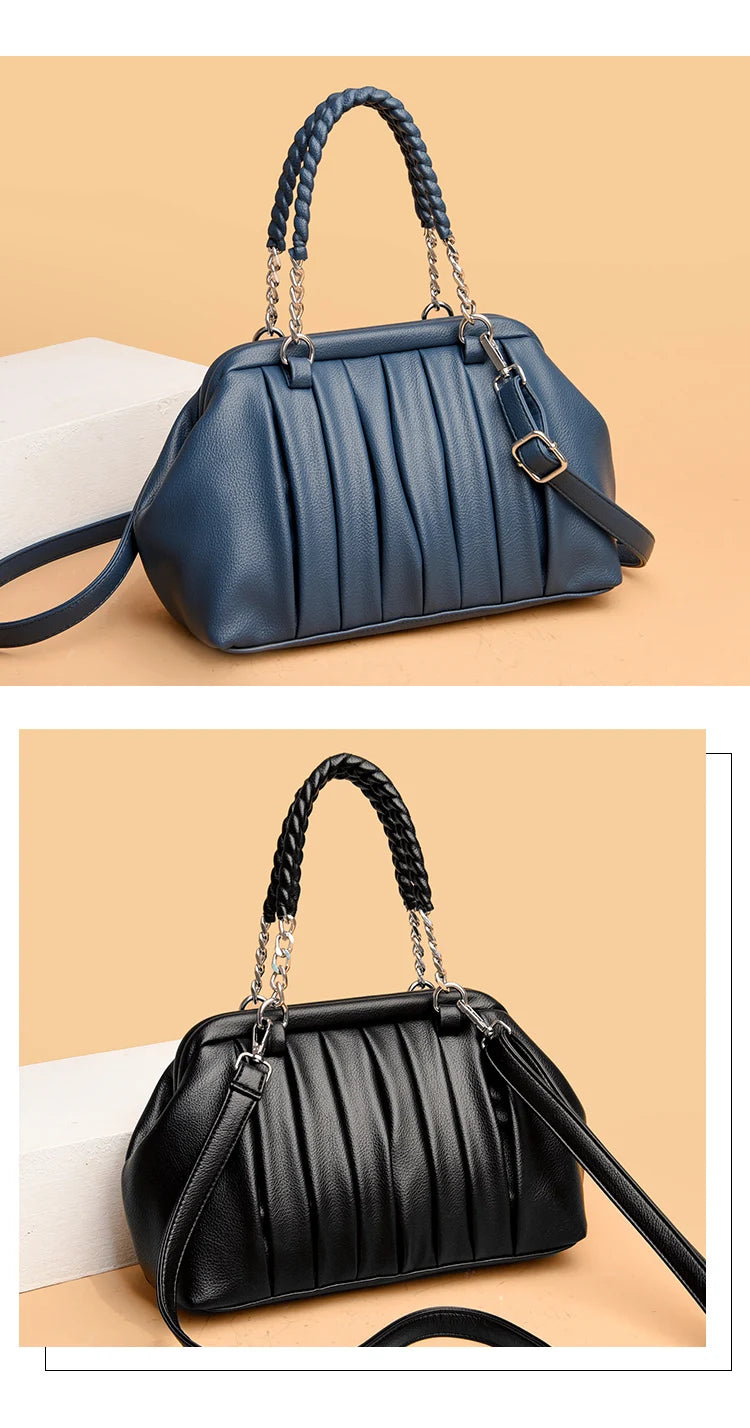 Premium Large Leather Women’s Vintage Tote Bag