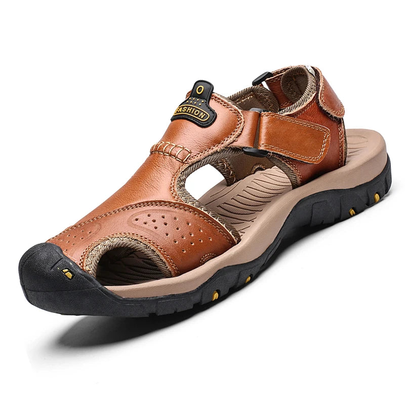 Men’s Summer Leather Sandals Comfortable Large Size