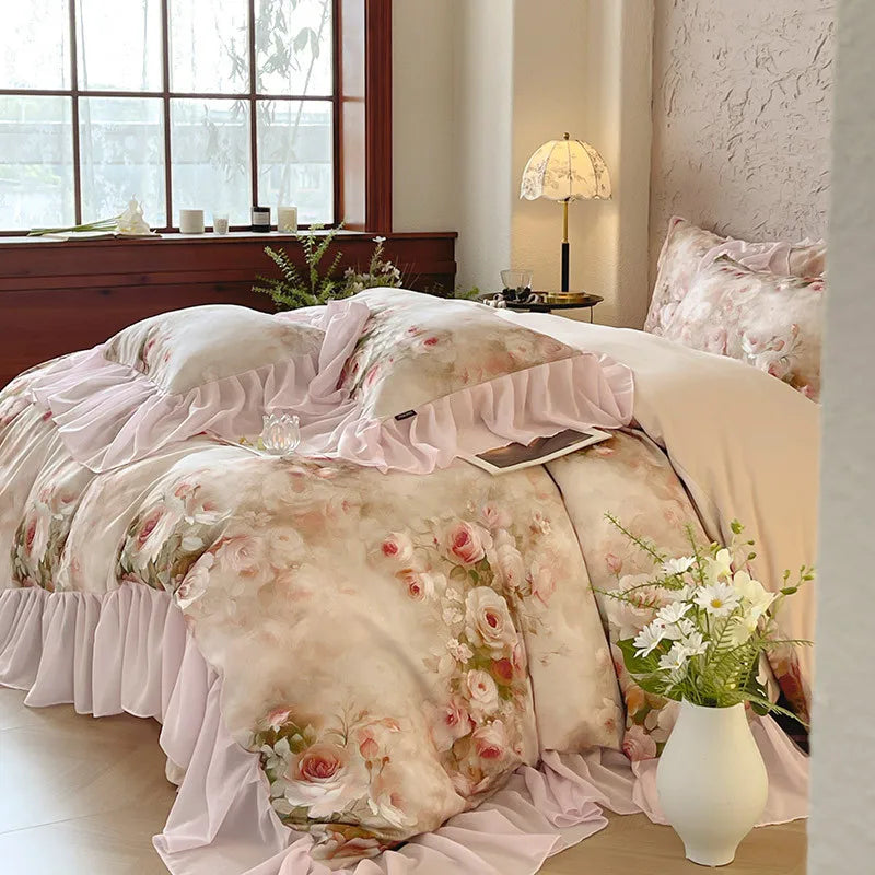 100% Cotton Brushed Hypoallergenic Elegant Bedding Set