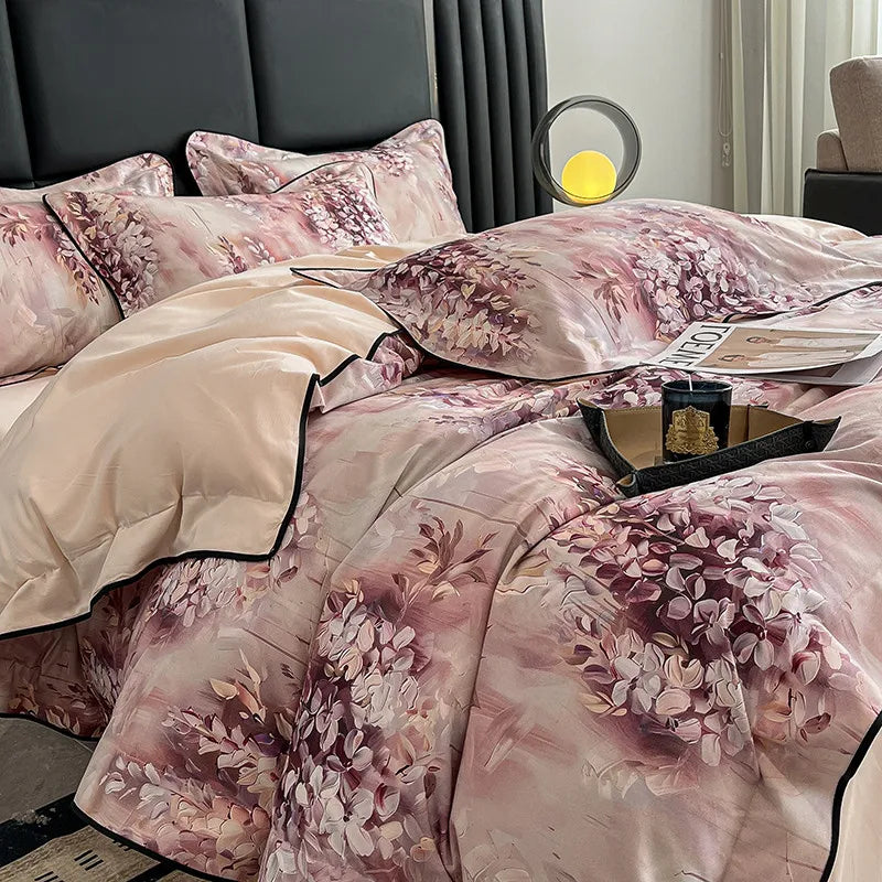 Elegant  Floral Vibrant Bedding Set