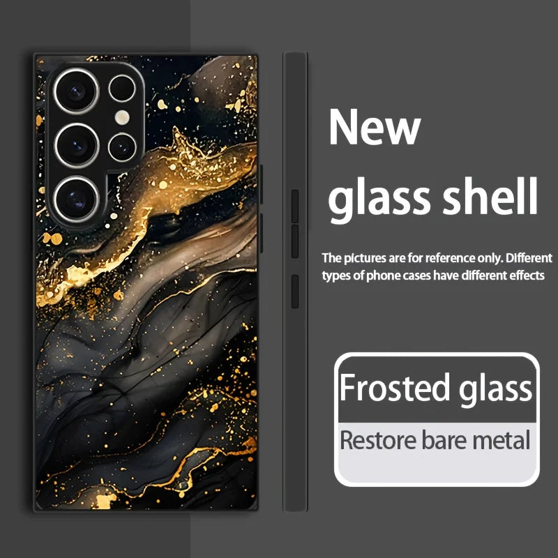 Tempered Glass Phone Case for Samsung Galaxy