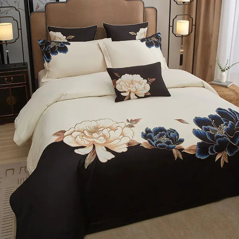 Luxurious Oriental Embroidery 600TC Egyptian Cotton