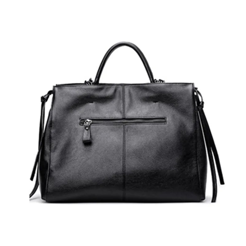 Vintage Snake Pattern Splicing Tote Shoulder Bag