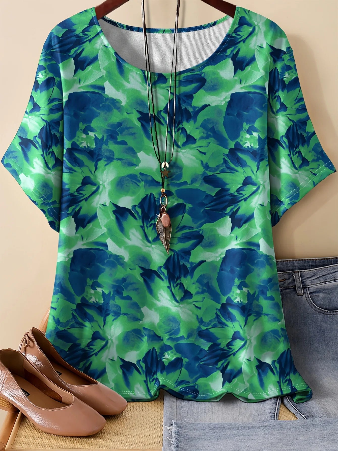 Summer Flower Butterfly T-Shirt