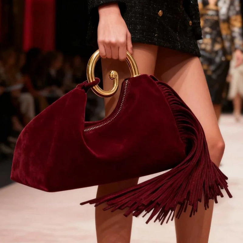 Trendy Horsetail Tassel French Women’s Handbag