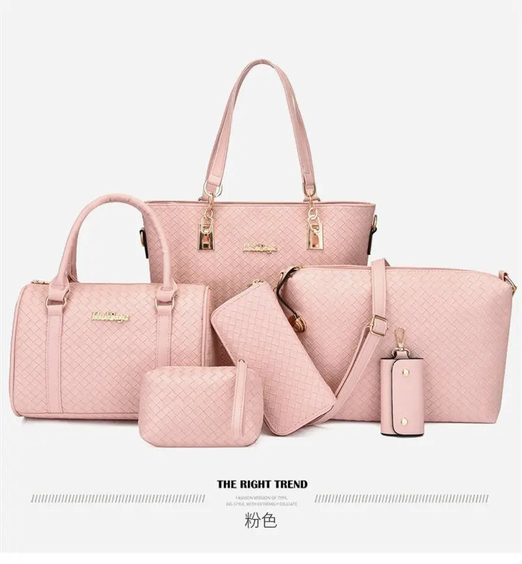 Fashion Urban Large 6-Piece Crossbody Handbag Set