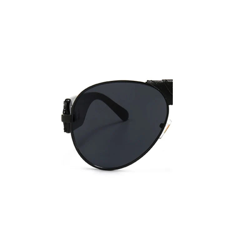 Steampunk Oversized Classic Black Sunglasses UV400