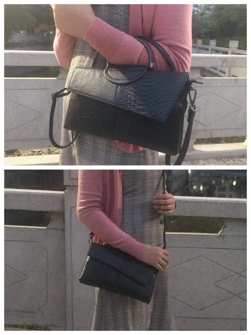 Elegant  PU Synthetic Leather Crossbody Bag