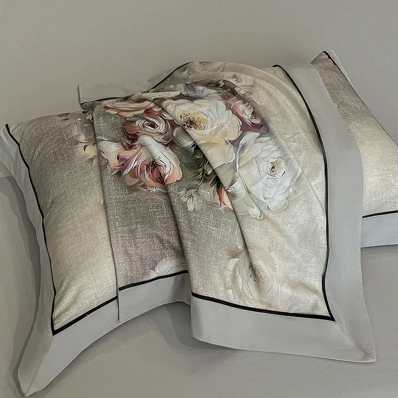 Elegant  Floral Vibrant Bedding Set