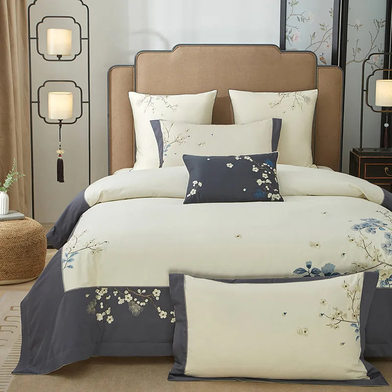 Luxurious Oriental Embroidery 600TC Egyptian Cotton