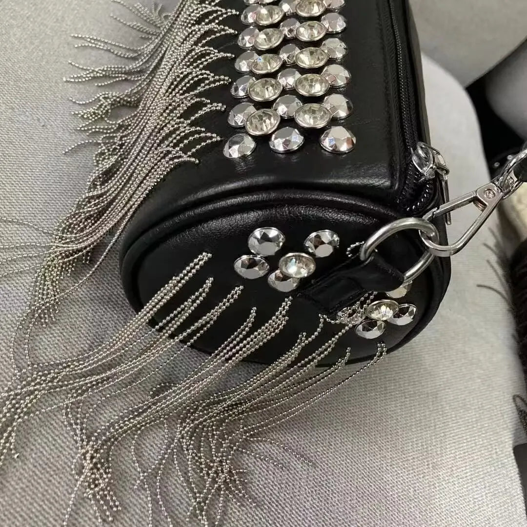 Tassel Rivet Women’s Shoulder & Crossbody Bag