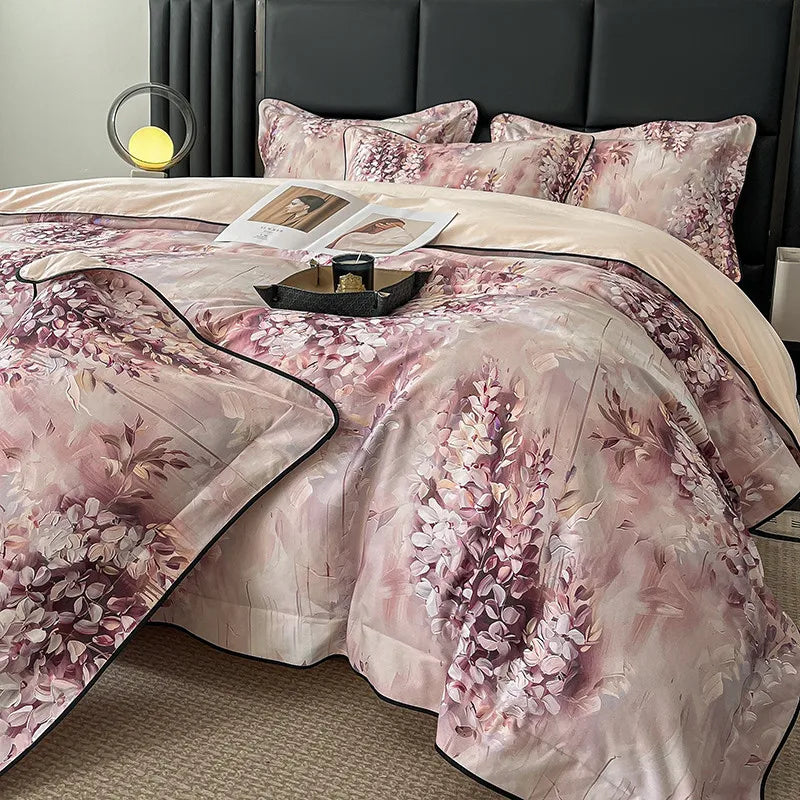 Elegant  Floral Vibrant Bedding Set