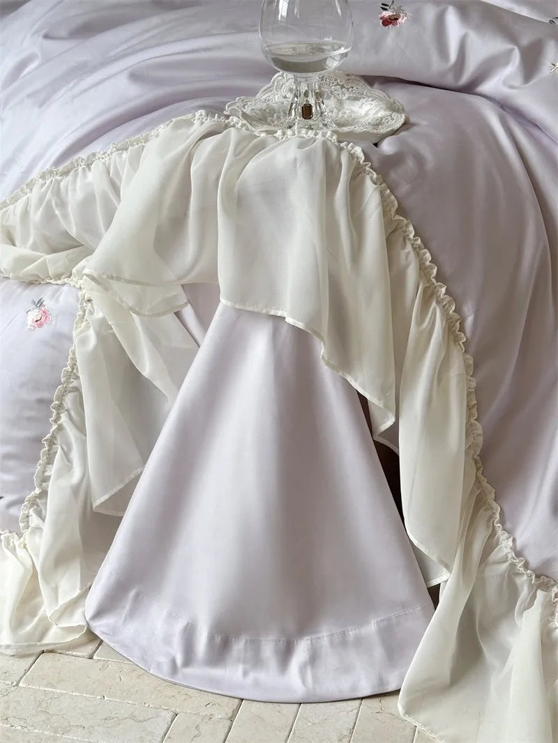 100% Egyptian Cotton Floral Embroidery Luxurious Bedding Set