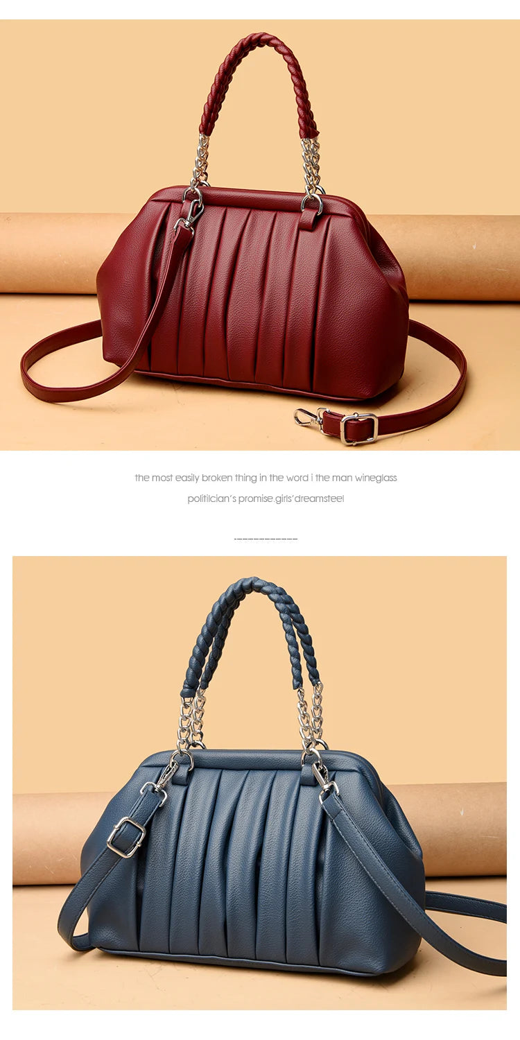 Premium Large Leather Women’s Vintage Tote Bag