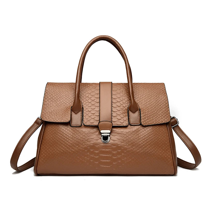 Women’s Oversized Snake Pattern Tote Bag