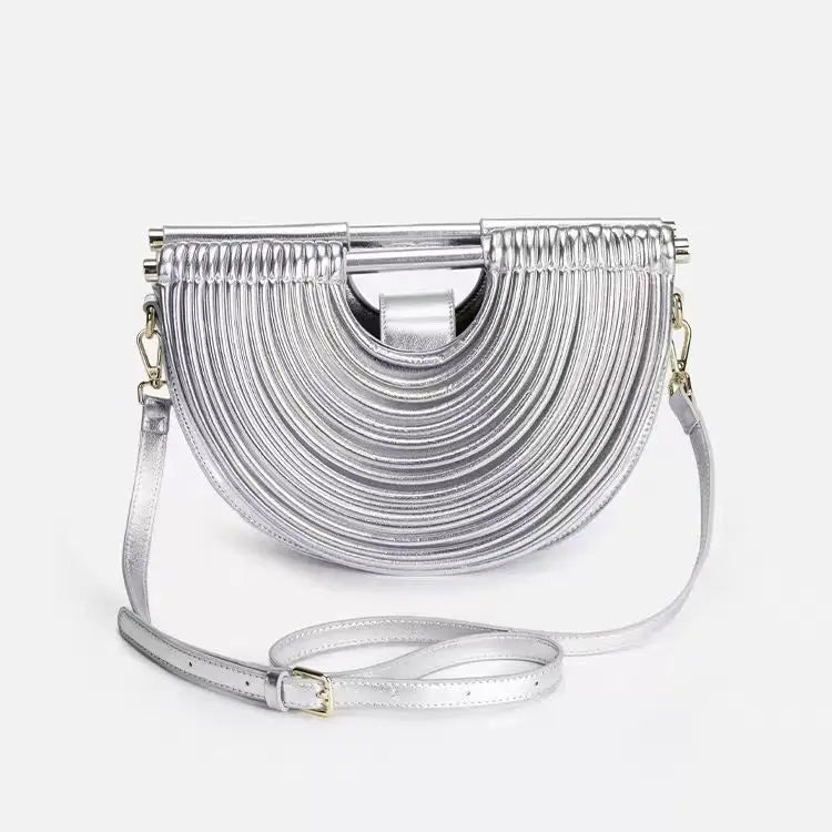 Gold Handwoven Hobo Bag Designer Evening Clutch