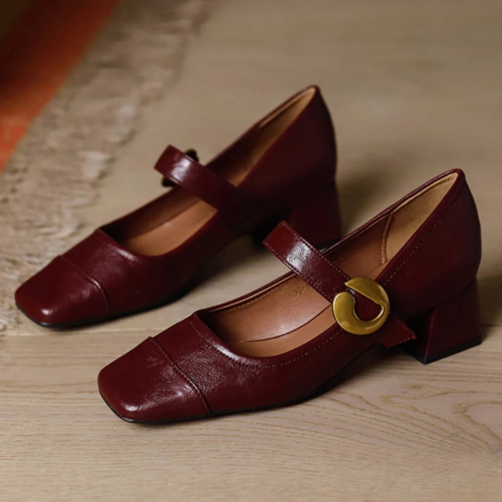 Women’s Square Toe Mary Jane Loafers