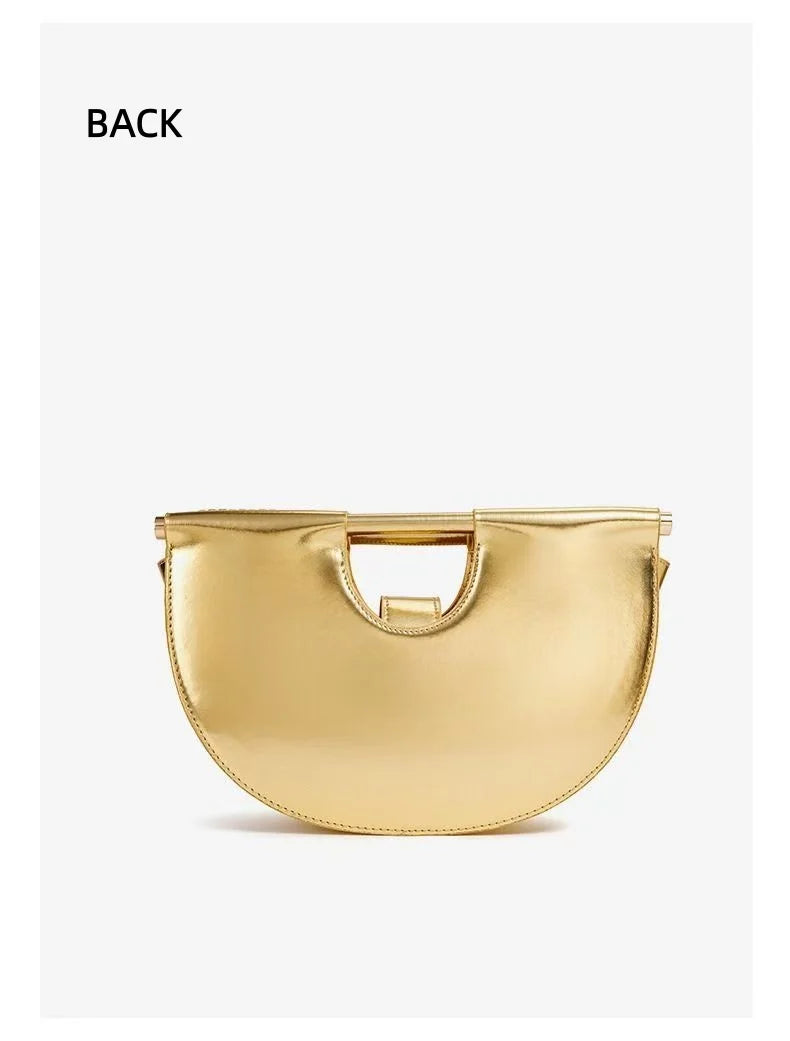 Gold Handwoven Hobo Bag Designer Evening Clutch