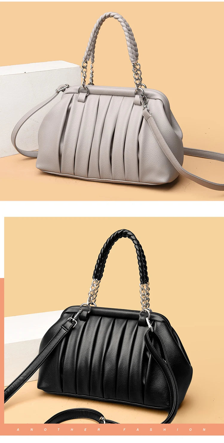 Premium Large Leather Women’s Vintage Tote Bag