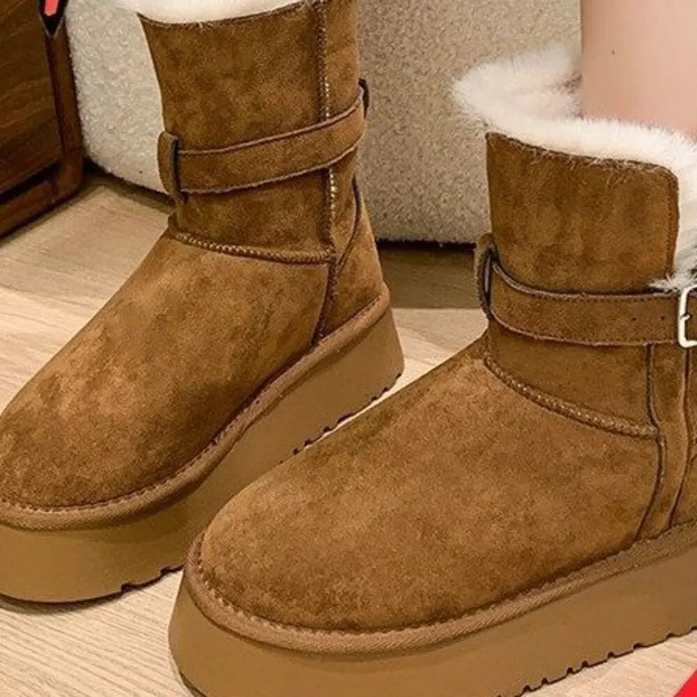 Women’s Suede Ankle Snow Boots