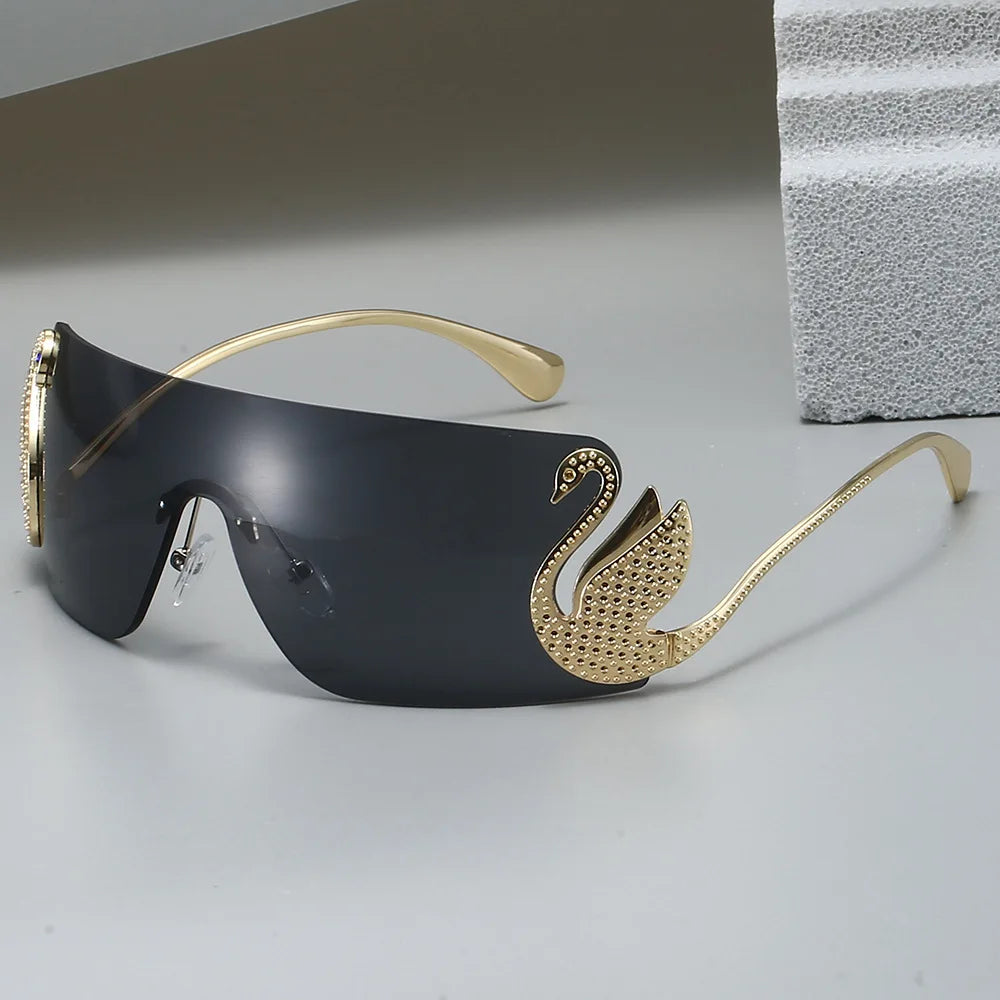 Vintage Luxury Rimless Sunglasses
