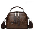 Women's Soft Leather Top-Handle Shoulder Bag