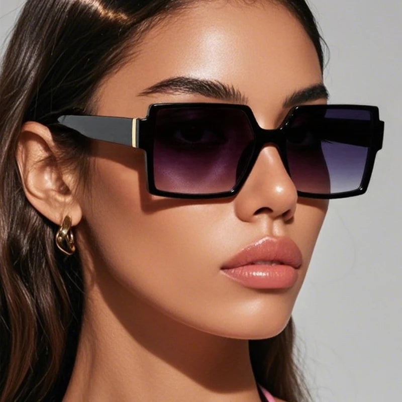 Square Large Frame Elegant Sunglasses