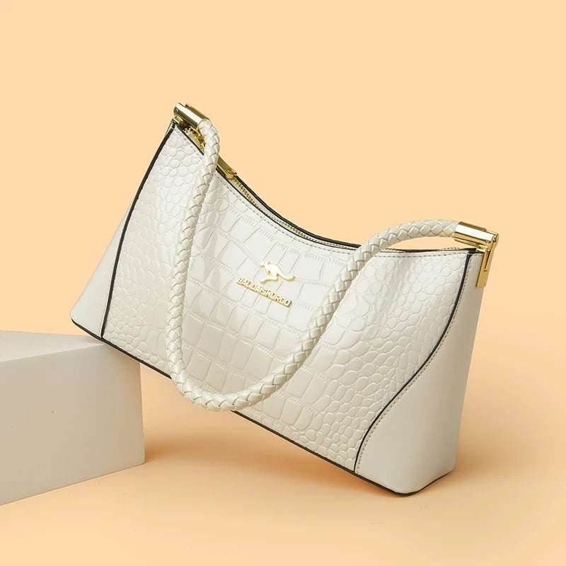 Crocodile Pattern Leather Casual Sac Bag