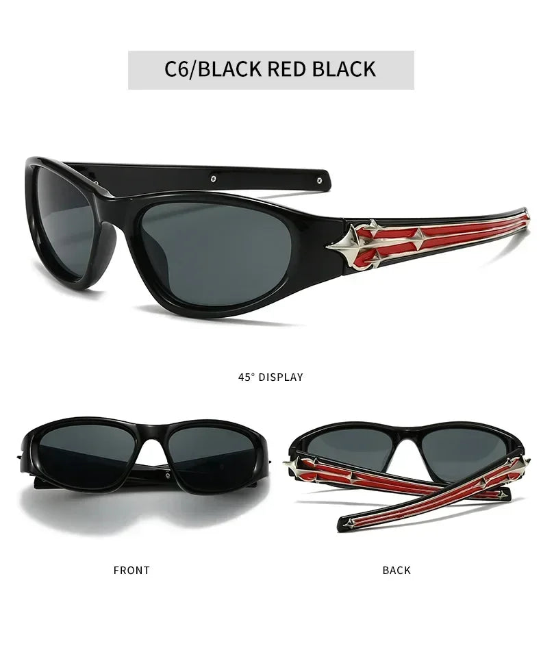 Cat Eye Sunglasses Rivet Star Sunglasses