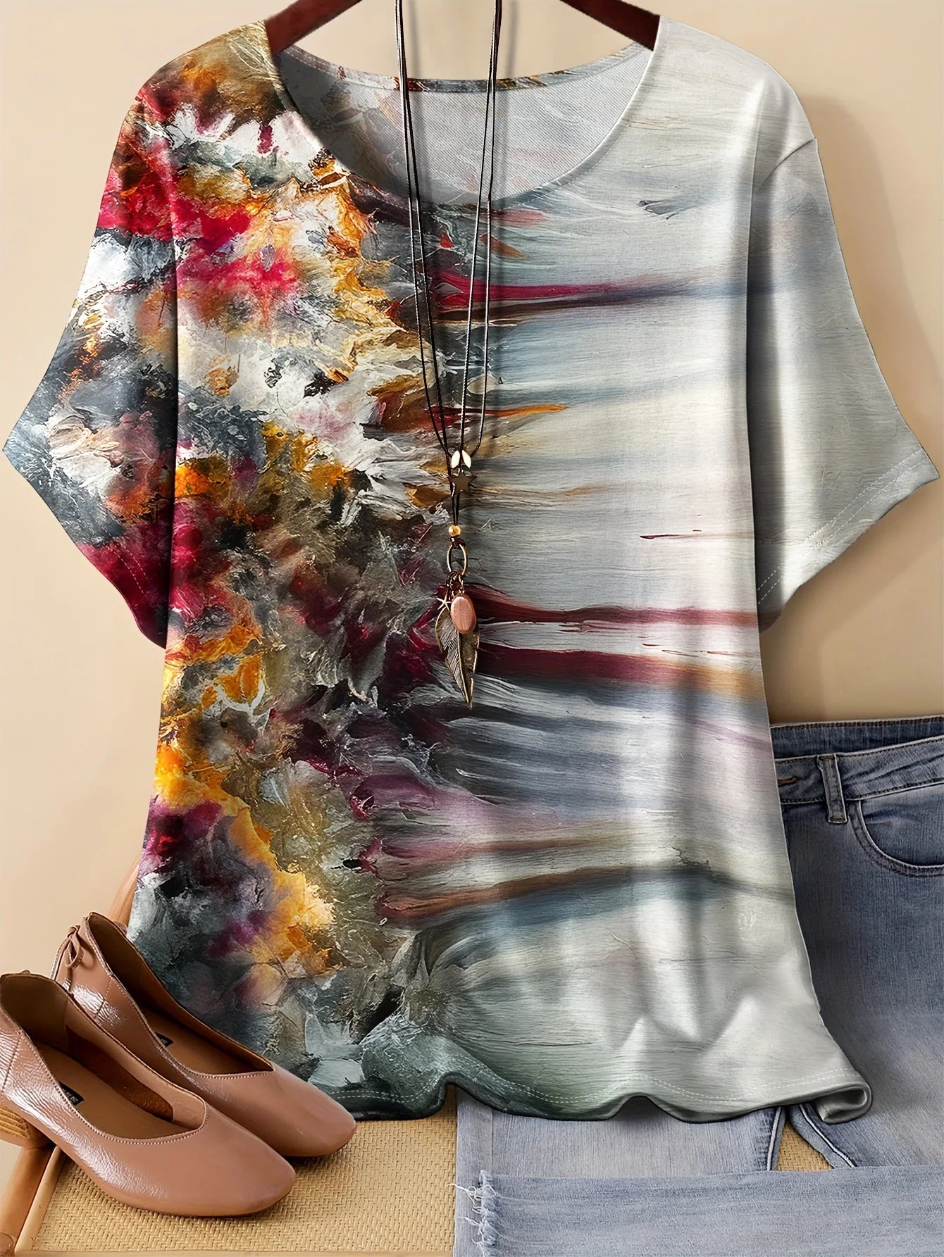Summer Flower Butterfly T-Shirt