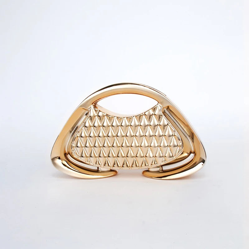 Unique Metallic Chain Crossbody Bag