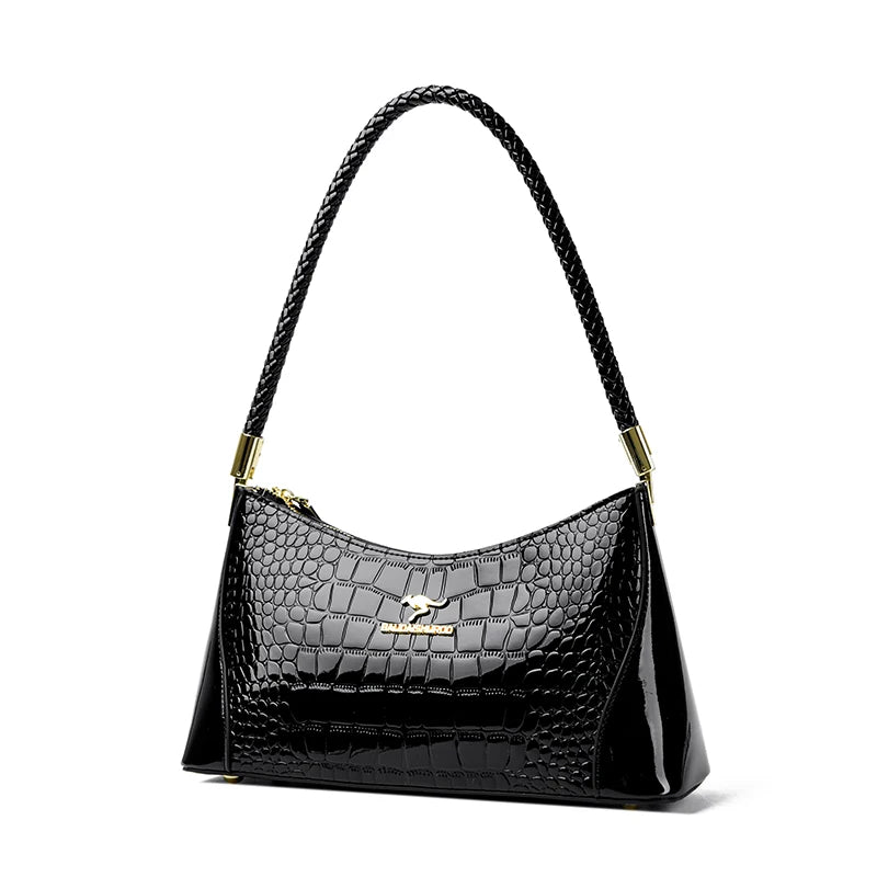 Crocodile Pattern Leather Casual Sac Bag