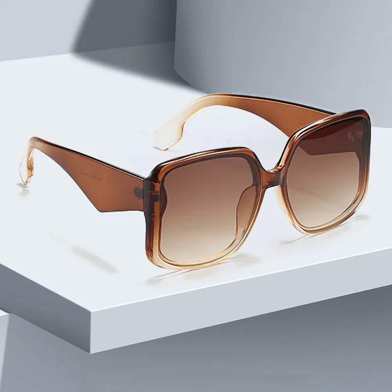 Unique Double Frame Oversized Sunglasses UV400